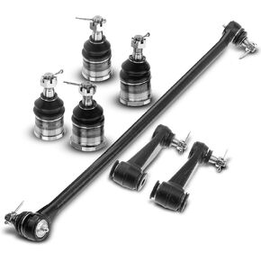 A-Premium Set of 7, Front Upper Lower Ball Joint, Center Link, Idler Arm, Compatible with Dodge - 1994-2000 - Ram 1500/2500/3500 Van, B150, B1500, B250, B2500, B350, B3500
