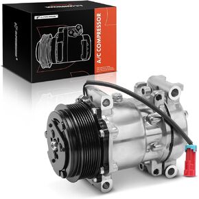 A-Premium Air Conditioner AC Compressor with Clutch Compatible with Chevrolet C6500 Kodiak/C8500 2003-2009 & GMC C6500/C7500 Topkick 2003-2009 & Isuzu HTR/HVR 2005-2008, HXR 2006-2006, 7.2L 7.8L
