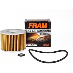 FRAM Extra Guard CH6006 Motorcycle/ATV Replacement Oil Filter, Fits Select Yamaha Models