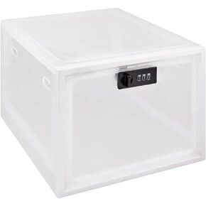 EZY DOSE Medication Lockbox, Secure Storage for Medication and Vitamins, Combination Lock, Large Capacity, Food Safe and BPA Free