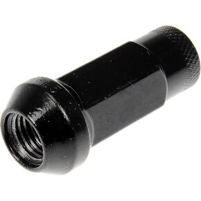 Dorman 713-385A Black Open End Knurled Wheel Nuts Compatible with Select Models, 20 Pack