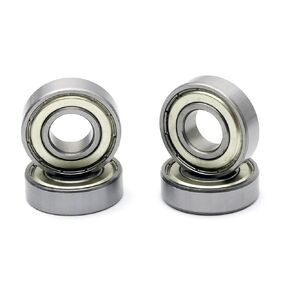 FKG R6-ZZ 3/8"x7/8"x9/32" Deep Groove Ball Bearing Double Metal Shields Bearing Pre-Lubricated 4 Pcs