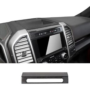 for F150 Emergency Llight Switch Trim Decorative Panel fit 2015 2016 2017 2018 2019 2020 Ford F150(Carbon Fiber Grain)