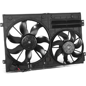 DNA MOTORING OEM-RF-0365 Factory Style Radiator Cooling Fan Assembly Compatible with 08-12 Audi A3 / 12-19 Beetle / 10-11 Beetle Cabrio / 05-10 Bora / 10-14 Golf / 05-18 Jetta in Saudi Arabia