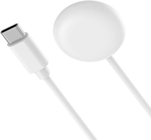 متوافق مع كابل شاحن Google Pixel Watch 2 للشحن السريع من النوع C (3.3 قدم، أبيض) in Kuwait