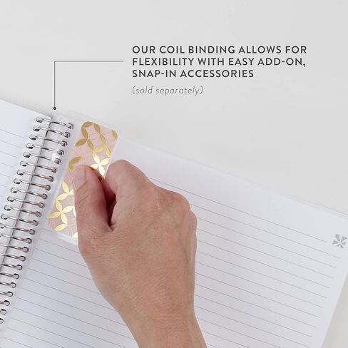 Erin Condren 7" x 9" Spiral Bound College Ruled Notebook - Painted Grogu - 160 Lined Page Note Taking & Writing Notebook. 80Lb Thick Mohawk Paper. Stickers Included in Saudi Arabia