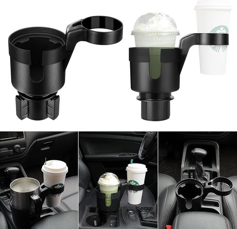 Car Cup Holder Expander for Upgraded Dual Cup Holder Compatible with Yeti 14/24/36/46oz Ramblers, Hydro Flasks 32/40oz, Other Large Bottles Mugs in 3.4"-4.0" in Saudi Arabia