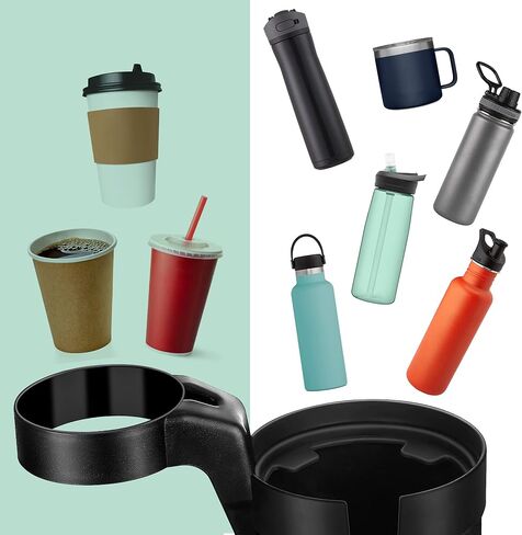 Car Cup Holder Expander for Upgraded Dual Cup Holder Compatible with Yeti 14/24/36/46oz Ramblers, Hydro Flasks 32/40oz, Other Large Bottles Mugs in 3.4"-4.0" in Saudi Arabia
