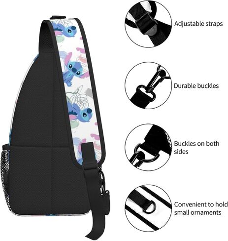 Cartoon Sling Bag, Crossbody Sling Backpack Sling Bag Travel Hiking Chest Bag Daypack Gifts for Women Men in Saudi Arabia