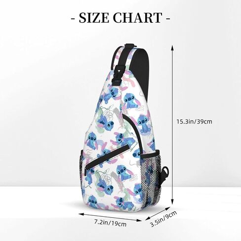 Cartoon Sling Bag, Crossbody Sling Backpack Sling Bag Travel Hiking Chest Bag Daypack Gifts for Women Men in Saudi Arabia