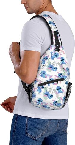 Cartoon Sling Bag, Crossbody Sling Backpack Sling Bag Travel Hiking Chest Bag Daypack Gifts for Women Men in Saudi Arabia