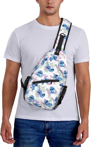 Cartoon Sling Bag, Crossbody Sling Backpack Sling Bag Travel Hiking Chest Bag Daypack Gifts for Women Men in Saudi Arabia