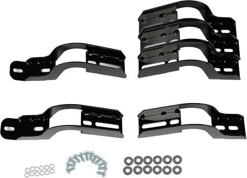 SCITOO 6 Inches Nerf Bar Running Boards Fit for 2007 2008 2009 2010 2011 2012 2013 2014 2015 2016 2017 2018 2019 2020 2021 For Toyota Tundra Double Cab Black Aluminium Alloy Side Step Rock Sliders in Saudi Arabia