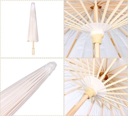 6 Pcs Paper Parasol Paper Umbrella For Children,Decorative Use,and DIY Projects,3 Sizes in Kuwait