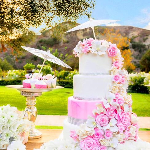 6 Pcs Paper Parasol Paper Umbrella For Children,Decorative Use,and DIY Projects,3 Sizes in Kuwait