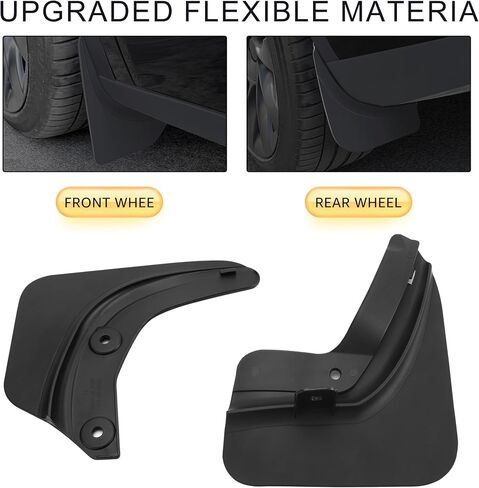 Mud Flaps for Model 3, Car Splash Guards Tire Protector Mudguard, No Drilling Required Mudflaps Accessories, Mud Guard Flaps for Model 3 2019-2023 (4 pcs) in Saudi Arabia