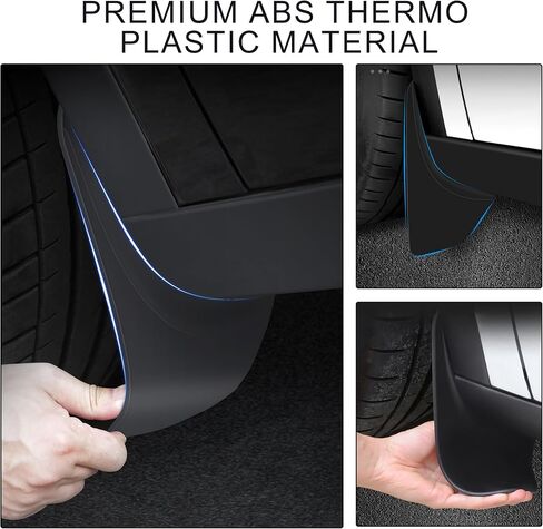 Mud Flaps for Model 3, Car Splash Guards Tire Protector Mudguard, No Drilling Required Mudflaps Accessories, Mud Guard Flaps for Model 3 2019-2023 (4 pcs) in Saudi Arabia
