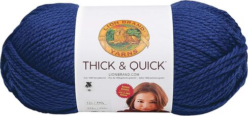 Lion Brand Yarn Thick & Quick Bonus Bundle Yarn, Navy in Saudi Arabia