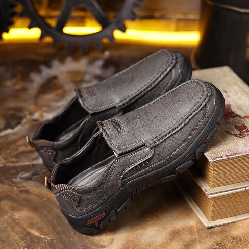Mens Classic Walking Sneakers Slip on Loafers Casual Shoes Comfort Breathable Dress Flats for Driving Business Office Outdoor in Saudi Arabia