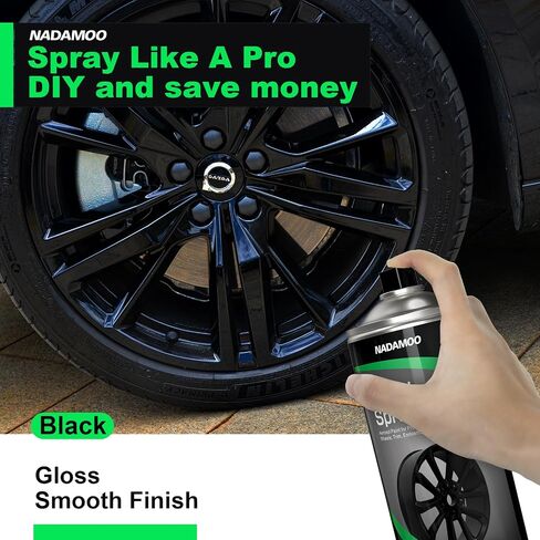 NADAMOO Alloy Wheel Spray Paint, Aerosol Car Rim Paint for Recolor and Protection, Semi-gloss Metallic Gray, 4 Cans, 13 Oz Per Can in Kuwait