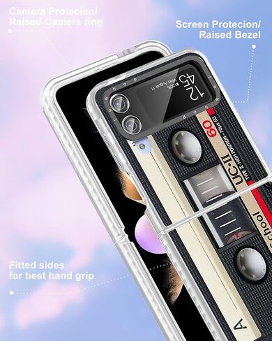 Jowhep for Z Flip 5 Case Girly Cute Cartoon Character Pattern Design for Girls Kids Boys Teens Women Cover Fun Kawaii Cool Clear Soft TPU Cases for Samsung Galaxy Z Flip 5 6.7", Drinks Fries in Saudi Arabia