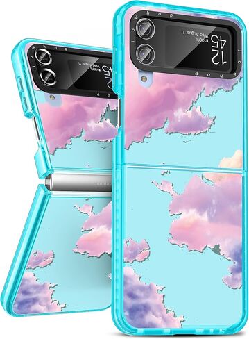 Jowhep for Z Flip 5 Case Girly Cute Cartoon Character Pattern Design for Girls Kids Boys Teens Women Cover Fun Kawaii Cool Clear Soft TPU Cases for Samsung Galaxy Z Flip 5 6.7", Drinks Fries in Saudi Arabia