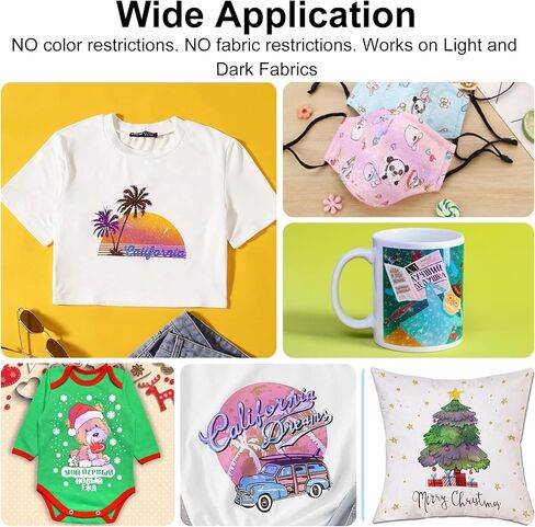 فيلم نقل CenDale Glitter DTF - 8.5 بوصة × 11 بوصة 30 ورقة فيلم DTF لامع ملون لاختراق التسامي، الطباعة المباشرة للفيلم على منسوجات القمصان الخفيفة والداكنة، ورق DTF للتقشير الساخن والبارد in Kuwait