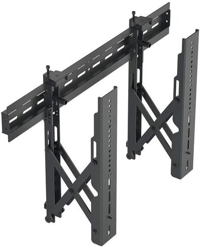 Monoprice TV Wall Mount Bracket | Specialty Menu Board, with Push-to-Pop-Out, Max Weight 99lbs, Extension Range of 2.4in to 8in,VESA Patterns Up to 600x400 Security Brackets - Entegrade Series,Black in Saudi Arabia