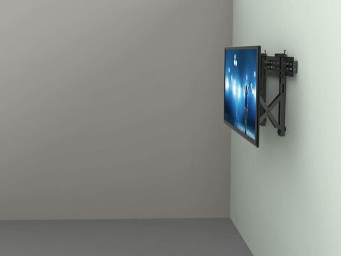 Monoprice TV Wall Mount Bracket | Specialty Menu Board, with Push-to-Pop-Out, Max Weight 99lbs, Extension Range of 2.4in to 8in,VESA Patterns Up to 600x400 Security Brackets - Entegrade Series,Black in Saudi Arabia