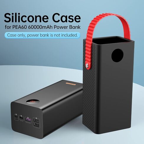 The Silicone Case for ROMOSS 60,000mAh Power Bank - Black in Saudi Arabia