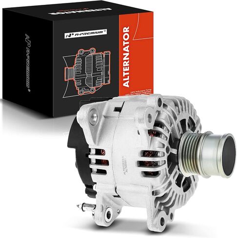 A-Premium Alternator Compatible with Volkswagen Jetta 2016 2017 2018, L4 1.4L, 140Amp 12V Clockwise 6-Groove Clutch Pulley, Replace# 04C903023K, TG14C071, 04C903023MX in Saudi Arabia