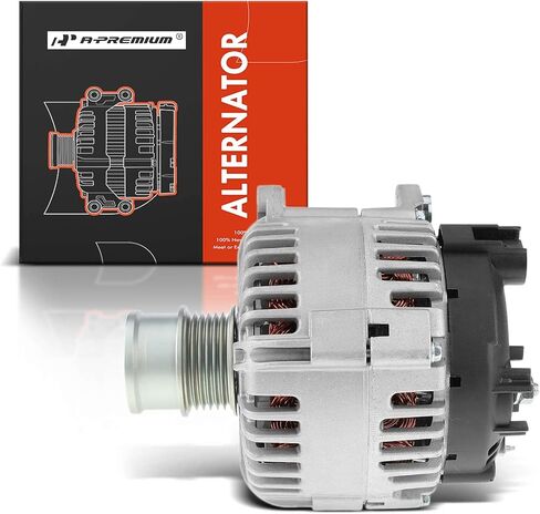 A-Premium Alternator Compatible with Volkswagen Jetta 2016 2017 2018, L4 1.4L, 140Amp 12V Clockwise 6-Groove Clutch Pulley, Replace# 04C903023K, TG14C071, 04C903023MX in Saudi Arabia