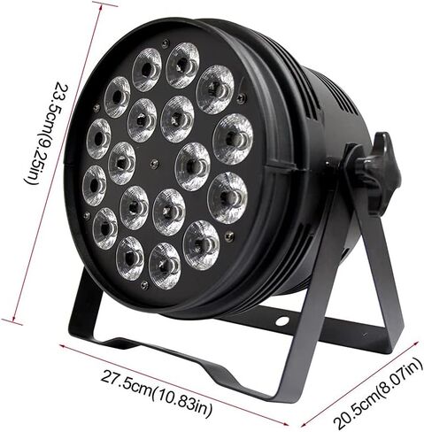 مصابيح V-Show 18X18W DJ Par Lights - إضاءة LED RGBWA UV 6in1 لحفلات الكنيسة وحفلات الزفاف والنوادي والمسارح وأداء إضاءة مسرح DJ الاحترافي in Kuwait