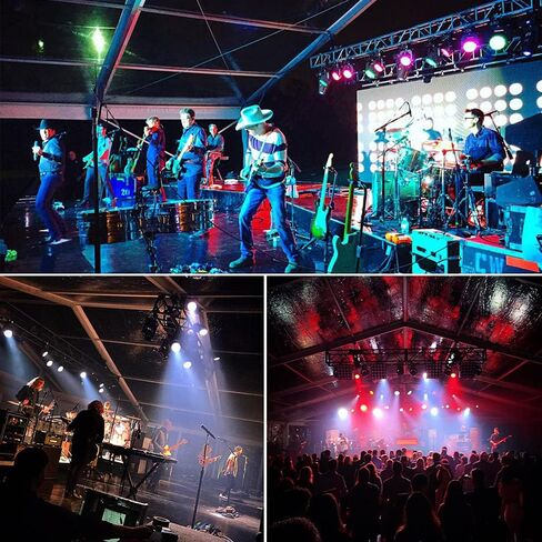 مصابيح V-Show 18X18W DJ Par Lights - إضاءة LED RGBWA UV 6in1 لحفلات الكنيسة وحفلات الزفاف والنوادي والمسارح وأداء إضاءة مسرح DJ الاحترافي in Kuwait