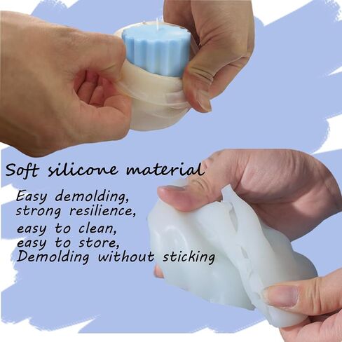 Candle Making Kit Resin Silicone Soap Molds Candle Wax Making Supplies Candle Molds for Candle Making DIY Aromatherapy Candles Molds Home Decoration Molds in Saudi Arabia