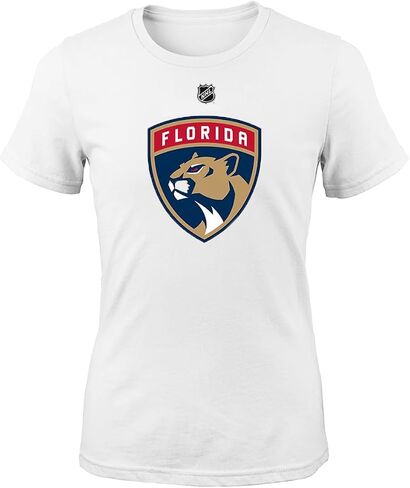 Outerstuff Florida Panthers Youth Girls 7-16 Primary Team Logo T-Shirt in Saudi Arabia