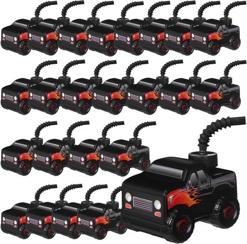 Tanlade 12 Sets Race Car Birthday Party Favor Supplies Monster Truck Off Road Vehicle Cups with Straws, Plastic Off Road Vehicle Drink Cup Reusable Truck Cups Bulk for Racing off Road Party Supplies in Saudi Arabia