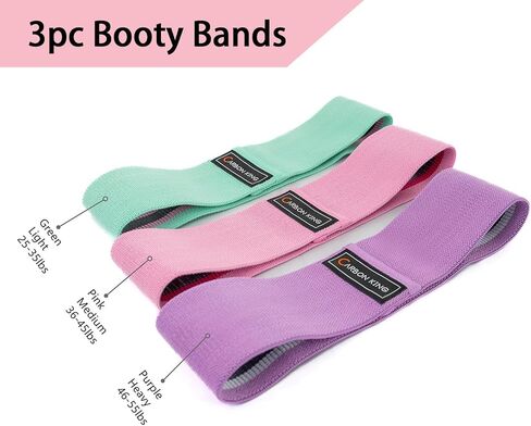 Barbell Pad Set for Squat,Hip Thrust Pad with 2 Upgraded Ankle Straps,3 Booty Bands, 2 Weightlifting Straps, Gym Pad for Hip Thrust and Carry Bag in Kuwait