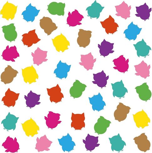 Geyee 108 Pcs Owl Bulletin Board Decorations Set Colorful Owl Cutouts for Bulletin Board Owls Themed Bulletin Board Supplies for Party School Classroom Bulletin Board Craft Home Wall Decoration in Saudi Arabia