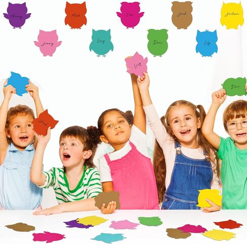 Geyee 108 Pcs Owl Bulletin Board Decorations Set Colorful Owl Cutouts for Bulletin Board Owls Themed Bulletin Board Supplies for Party School Classroom Bulletin Board Craft Home Wall Decoration in Saudi Arabia