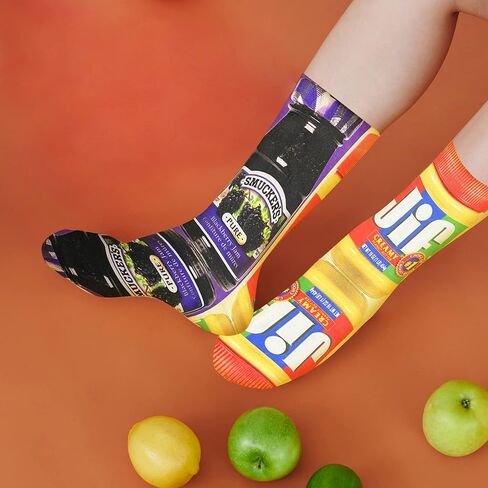 AGRIMONY Funny Socks for Men Women Teens-3D Printed Mens Fun Novelty Cute Dress Socks Food Socks Gifts in Kuwait