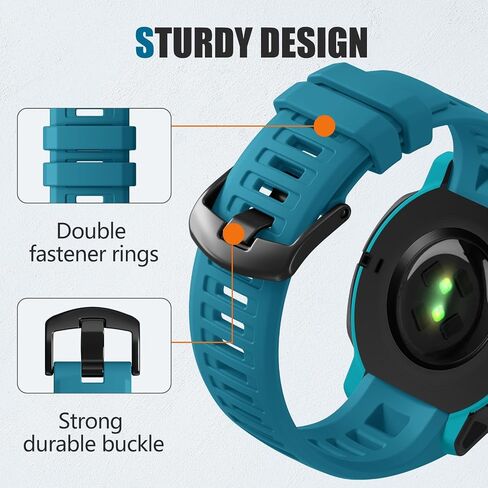 GEAK متوافق مع أحزمة ساعة Garmin Instinct، سوار معصم رياضي من السيليكون الناعم مقاس 22 مم لسوار Garmin Instinct Band/Instinct 2 band/Instinct Esports/Solar/Tide/Tactical GPS Smartwatch in Kuwait
