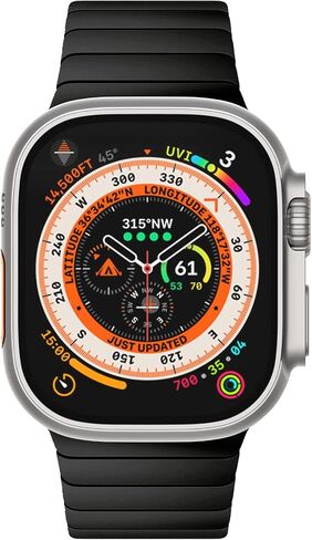 [موصى به من قبل NYT Wirecutter] سوار من الفولاذ المقاوم للصدأ متوافق مع Apple Watch Band Ultra 2/1 49mm Series 9/8/7 45mm/41mm Series SE/SE2022/6/5/4 44mm/40mm Series 3/2/1 42mm/38mm in Kuwait
