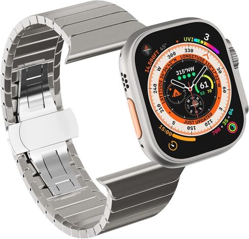 KADES Stainless Steel Band Fit for Apple Watch Band, Premium Metal Strap in Saudi Arabia