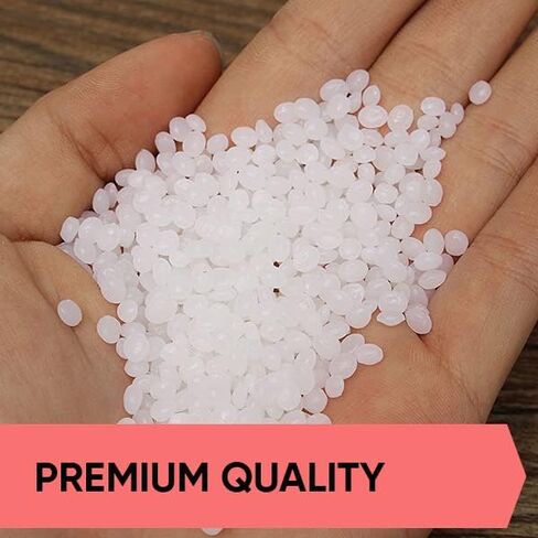 Thermoplastic Beads - 8 oz Polymorph Plastic Pellets(Made in E.U) - Reusable Moldable Plastic Beads - Melting Plastic Pellets for Modeling, DIY Craft (1) in Saudi Arabia
