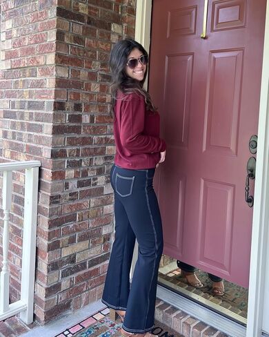 G4Free Bootcut Yoga Pants with 4 Pockets for Women Cross High Waist Stretchy Flared Jeggings in Saudi Arabia