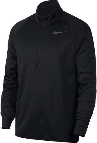 قميص تدريب رجالي من Nike Dri-FIT Therma بأكمام طويلة وسحاب 1/4 أسود CU6217-010 (XL) in Saudi Arabia