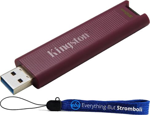 محرك أقراص فلاش Kingston DataTraveler Max 512 جيجابايت USB 3.2 Gen 2 النوع A محرك أقراص عالي الأداء USB-A (DTMAXA/512GB) سرعات قراءة تصل إلى 1000 ميجابايت/ثانية 900 ميجابايت/ثانية مع كل شيء باستثناء حبل سترومبولي in Saudi Arabia