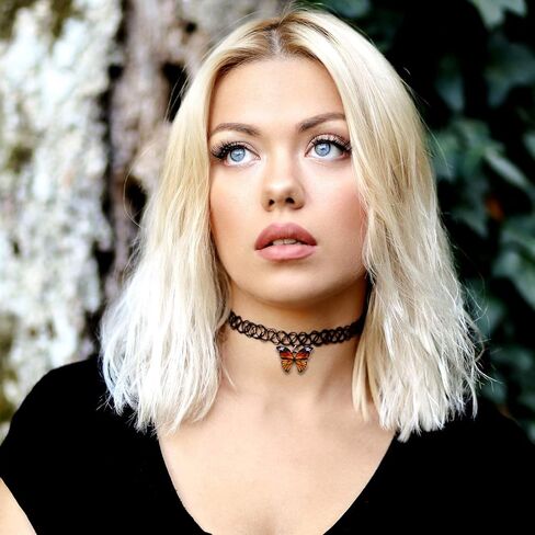 BodyJ4You 16 قطعة قلادة وشم بمزيج ملون - إكسسوارات التسعينيات للنساء والفتيات المراهقات والأطفال - قلادة على شكل فراشة سحر الفراولة - فكرة هدية على طراز الصيف in Kuwait