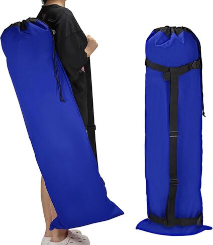 PATIKIL 47 Inch Camp Chair Replacement Bags, 2 Pack Heavy Folding Camping Chair Bag 900D Oxford Large Mouth Storage Bags with Shoulder Strap for Travel Camping, Blue in Saudi Arabia